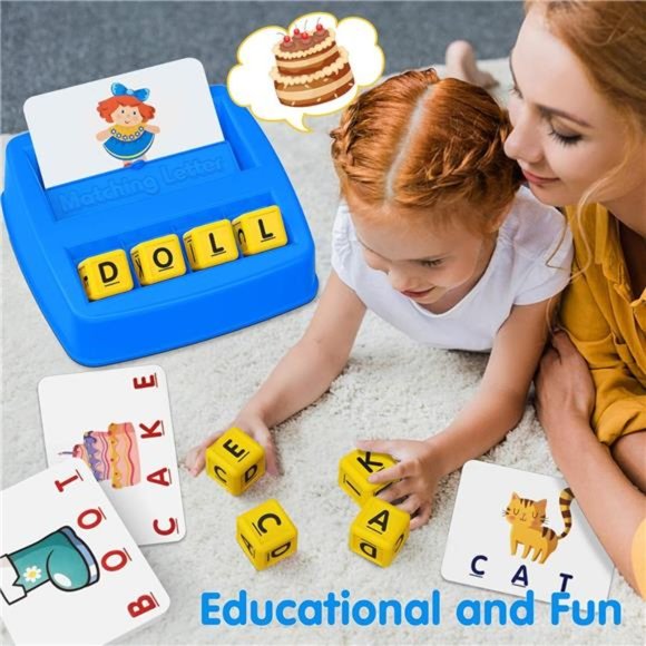 Educational Toys for 3 4 5 Year Old Boys Gift,Matching Letter Game Preschool Toy - Picture 10 of 14